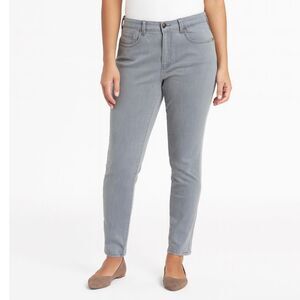 Eileen Fisher Grey organic cotton skinny jeans size 16 plus size minimalist